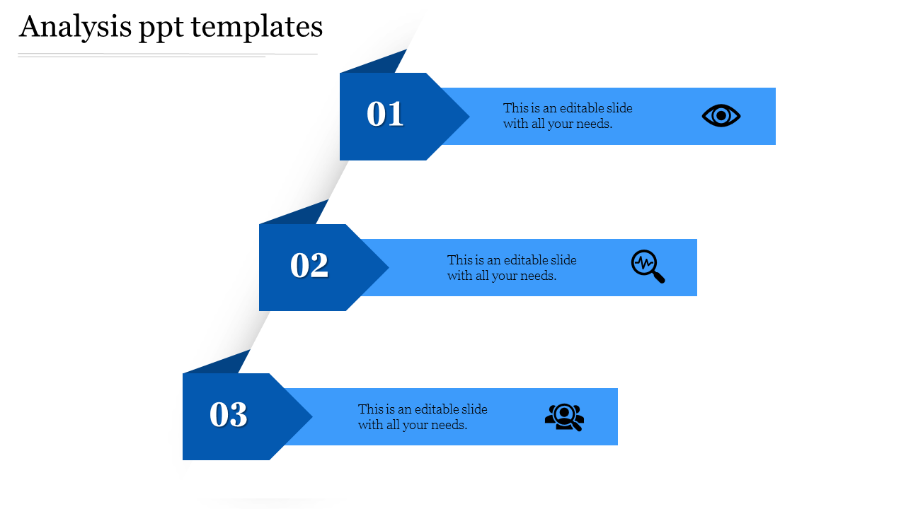 analysis ppt templates-Blue